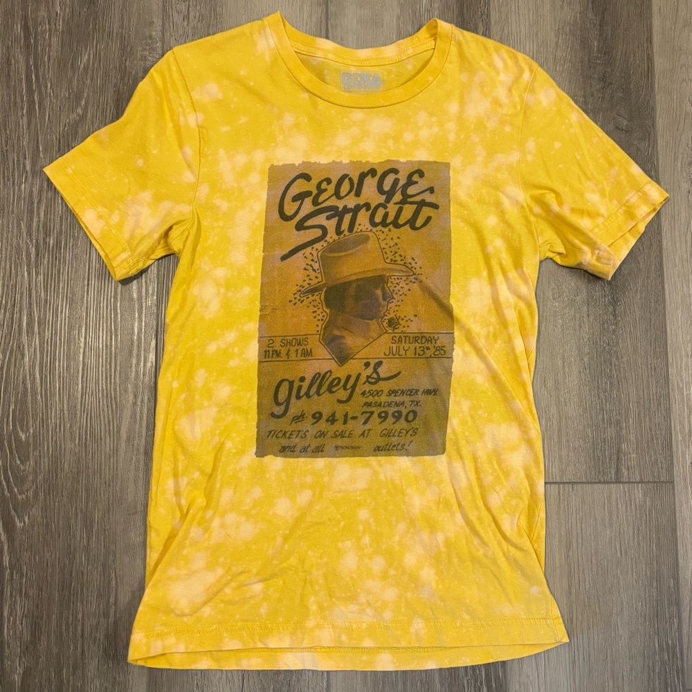 🤠George Strait🤠 Gilley’s Bleached Tee
